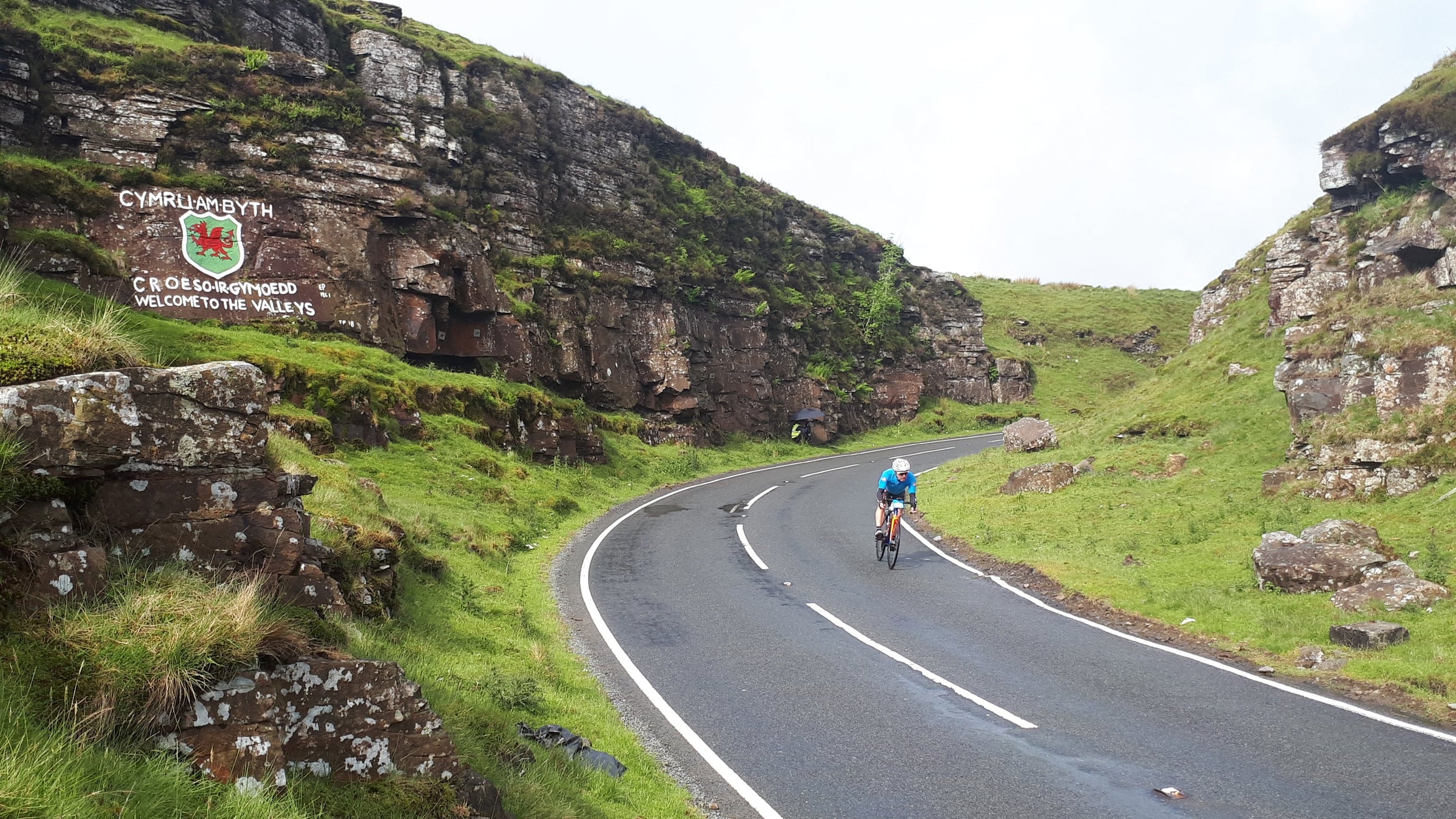 Cyclists riding on a dirt trail
